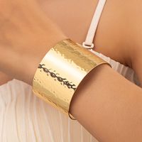 Estilo Vintage Estilo Clásico Irregular Piel De Serpiente Aleación Ferroaleaciones Enchapado Chapado En Oro De 14 Quilates. Mujeres Brazalete main image 10