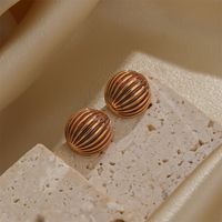 1 Pair Ig Style Water Droplets Plating Copper 18k Gold Plated Ear Studs main image 8