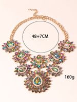 Elegant Glam Luxurious Geometric Alloy Inlay Artificial Gemstones Women's Sweater Chain main image 4