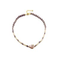 Elegant Irregular Freshwater Pearl Copper Plating 18k Gold Plated Necklace main image 6