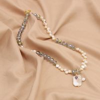 Elegant Irregular Baroque Pearls Beaded 18k Gold Plated Pendant Necklace main image 4