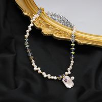 Elegant Irregulär Barocke Perlen Perlen 18 Karat Vergoldet Halskette Mit Anhänger main image 5