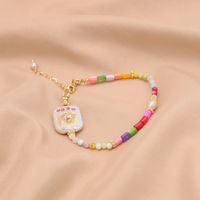 Simple Style Color Block Baroque Pearls Plating 18k Gold Plated Women's Bracelets main image 3