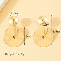 Wholesale Jewelry Lady Commute Geometric Alloy 14k Gold Plated Plating Drop Earrings main image 6