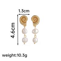 1 Pair Glam Classical Heart Shape Flower Plating Inlay Copper Freshwater Pearl 18k Gold Plated Ear Studs sku image 4