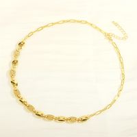 Elegant Lady Simple Style Geometric Copper Plating Inlay Zircon 18k Gold Plated Bracelets Necklace main image 7