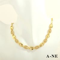 Elegant Lady Simple Style Geometric Copper Plating Inlay Zircon 18k Gold Plated Bracelets Necklace main image 4