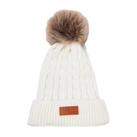 Children Unisex Basic Simple Style Solid Color Pom Poms Eaveless Wool Cap sku image 4