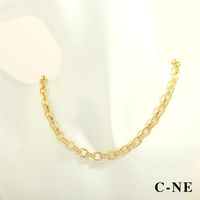 Elegant Lady Simple Style Geometric Copper Plating Inlay Zircon 18k Gold Plated Bracelets Necklace sku image 8