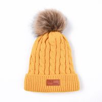 Children Unisex Basic Simple Style Solid Color Pom Poms Eaveless Wool Cap sku image 8