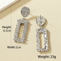 1 Pair Fashion Square Plating Alloy Drop Earrings main image 7