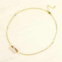 Elegant Simple Style Streetwear Devil's Eye Copper Enamel Plating 18k Gold Plated Bracelets Necklace main image 8