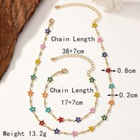 Simple Style Star 14k Gold Plated Alloy Wholesale Bracelets Necklace main image 6