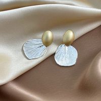1 Piece Vintage Style Round Color Block Plating Alloy Gold Plated Drop Earrings main image 6