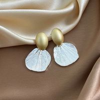 1 Piece Vintage Style Round Color Block Plating Alloy Gold Plated Drop Earrings main image 4