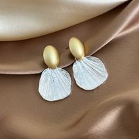1 Piece Vintage Style Round Color Block Plating Alloy Gold Plated Drop Earrings main image 3
