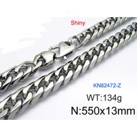Rock Streetwear Geometric Stainless Steel Men's Bracelets Necklace sku image 4