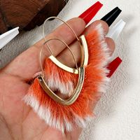 Wholesale Jewelry Casual Geometric Solid Color Alloy Hoop Earrings sku image 3