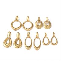 1 Pair Elegant Lady Circle Polishing Plating Copper 18k Gold Plated Drop Earrings main image 4