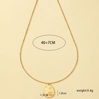 Ig Style Cute Devil's Eye Alloy Plating 14k Gold Plated Women's Pendant Necklace main image 3