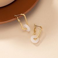 1 Pair Simple Style Classic Style Geometric Alloy Earrings main image 5