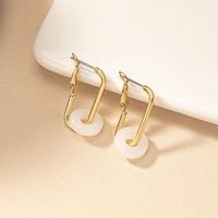 1 Pair Simple Style Classic Style Geometric Alloy Earrings main image 2