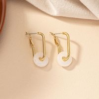 1 Pair Simple Style Classic Style Geometric Alloy Earrings main image 3