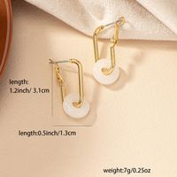 1 Pair Simple Style Classic Style Geometric Alloy Earrings main image 4