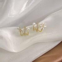 1 Piece Glam Lady Flower Copper Gold Plated Ear Cuffs main image 7