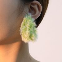 Wholesale Jewelry Vintage Style Solid Color Alloy Ear Studs main image 5