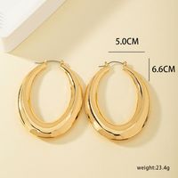 1 Pair Retro Modern Style Round Plating Hollow Out Alloy 14k Gold Plated Earrings main image 5