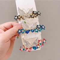 Women's Simple Style Commute Butterfly Alloy Inlay Zircon Hair Clip main image 5