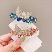 Women's Simple Style Commute Butterfly Alloy Inlay Zircon Hair Clip main image 3