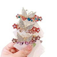 Women's Simple Style Commute Butterfly Alloy Inlay Zircon Hair Clip main image 4
