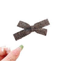 Simple Style Bow Knot Alloy Inlay Rhinestones Hair Clip main image 4