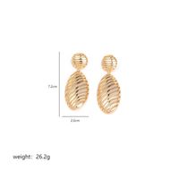1 Pair Elegant Classic Style Circle Oval Heart Shape Polishing Plating Copper 18k Gold Plated White Gold Plated Drop Earrings sku image 5