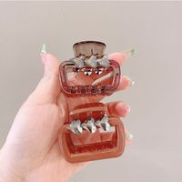 Simple Style Commute Color Block Plastic Resin Inlay Pearl Hair Claws main image 4
