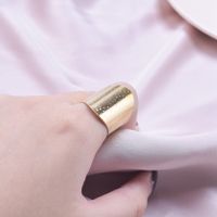 Vintage Style Geometric Solid Color Stainless Steel Polishing Open Rings main image 3