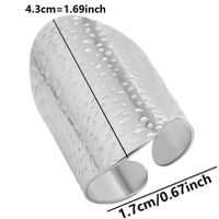 Hip-hop Retro Geometric Solid Color Stainless Steel Polishing Open Rings sku image 1