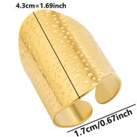 Hip-hop Retro Geometric Solid Color Stainless Steel Polishing Open Rings sku image 3