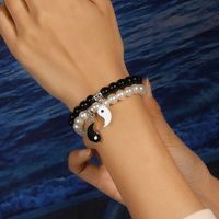 Chinoiserie Runden Perlen Perlen Paar Armbänder main image 4
