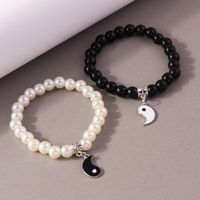 Chinoiserie Runden Perlen Perlen Paar Armbänder main image 6