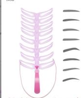 Basic Einfarbig Kunststoff Augenbrauen Karte 1 Satz sku image 1