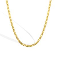 Simple Style Classic Style Solid Color Copper Plating 18k Gold Plated Silver Plated Necklace sku image 1