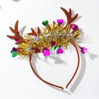 Cute Heart Shape Antlers Plastic Sequins Hair Band main image 4