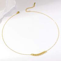 Wholesale Vintage Style Twist Stainless Steel Plating 18k Gold Plated Necklace main image 3
