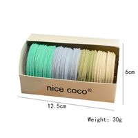 Exaggerated Solid Color Cloth Hair Tie main image 7