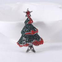 Fashion Christmas Tree Alloy Inlay Rhinestones Women's Brooches sku image 31