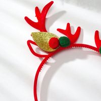 Cute Antlers Flannel Hair Band main image 5