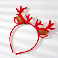 Cute Antlers Flannel Hair Band main image 2